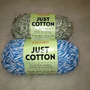 YARN Premier Just Cotton yarn, 2 skeins